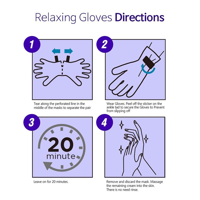Epielle Hand Mask Set - Deep Moisturizing Gloves with Shea Butter for Dry Skin | 5 Pairs Spa Gift