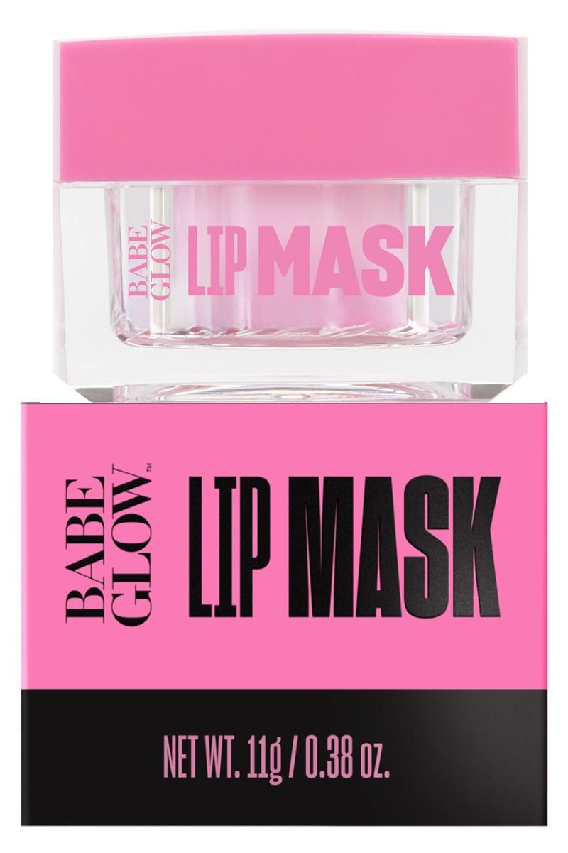 Babe Original Babe Glow Fragrance-Free Lip Sleeping Mask for Softer Lips, Hyaluronic Acid & Antioxidant Infused for Smoother, Moisturized Lips, Unscented, Cruelty-Free…