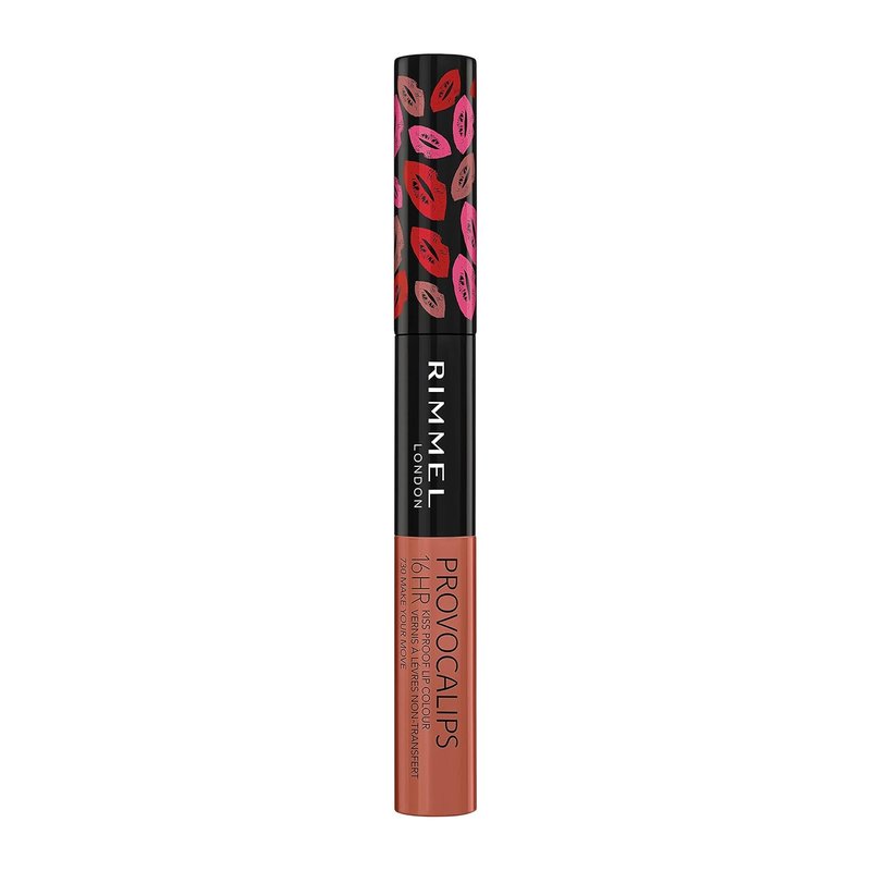 Rimmel London Provocalips 16HR Kiss-Proof Lip Color - Long-Lasting Two-Step Liquid Lipstick | 730 Make Your Move, 0.14 fl. oz.