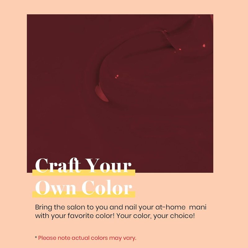Beetles Burgundy Red Gel Polish - Maroon Dark Plum Color for UV Lamp | 15ml Soak Off Manicure at Home