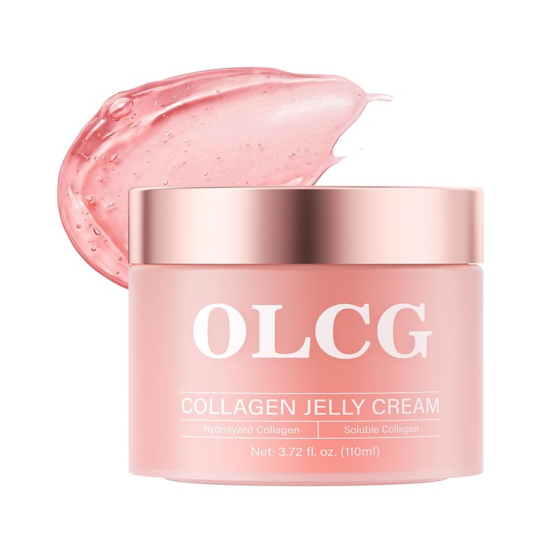 OLCG Collagen Jelly Cream – A Gel-Textured Moisturizing Cream For Radiant And Plump Skin – Contains Hydrolyzed Collagen And Sodium Hyaluronate – Suitable For Daily Use
