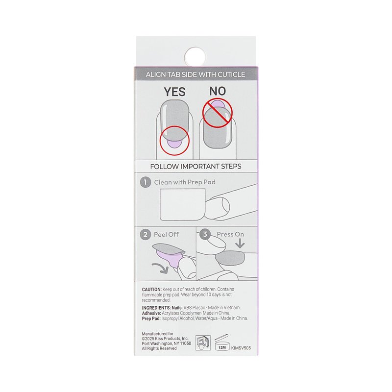 Kiss Impress No Glue Mani Press On Nails, Design, 'good 4 you', Pink, Short Size, Squoval Shape, Includes 30 Nails, Prep Pad, Instructions Sheet, 1 Manicure Stick, 1 Mini File