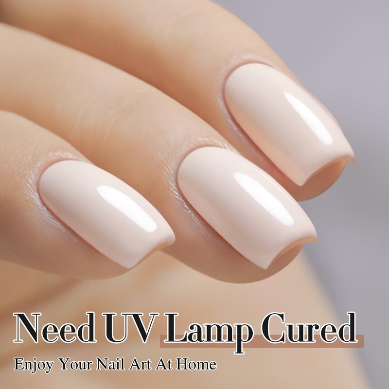 Double Rhythm Gel Polish - 15ML Soak Off Nail Art Polish for DIY Manicure | Pink White