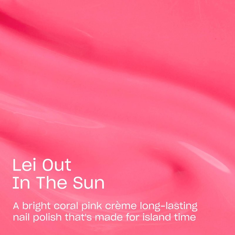 OPI Infinite Shine Lei Out in the Sun | Opaque Bright Warm Tropical Rose-Pink Crème Long Wear Nail Polish | Trip to the Brite Side | Summer 2026 Collection