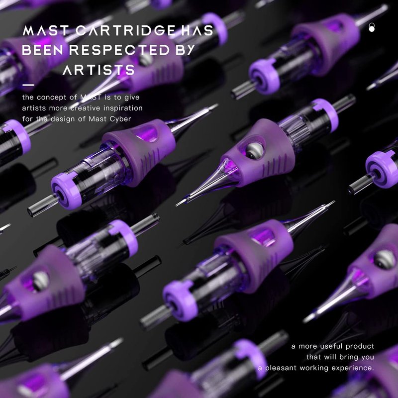Mast Tattoo Cyber Tattoo Cartridges Needles Disposable 20 Tattoo Needles Round Liner Super Bugpin 1203RL