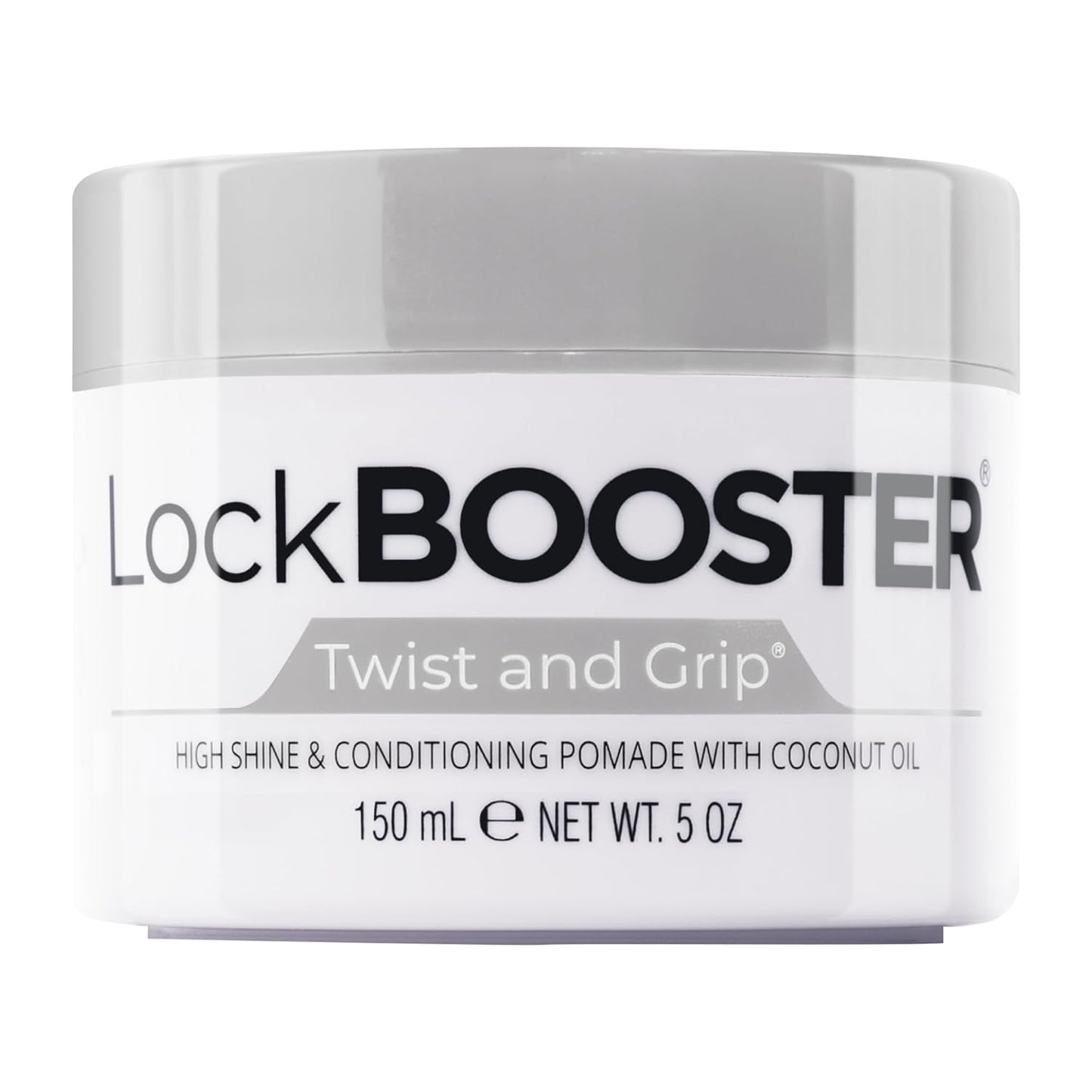 Style Factor Lock BOOSTER Braid Gel - Strong Hold, Flake-Free & Frizz-Free with Coconut Oil (5 Oz.)