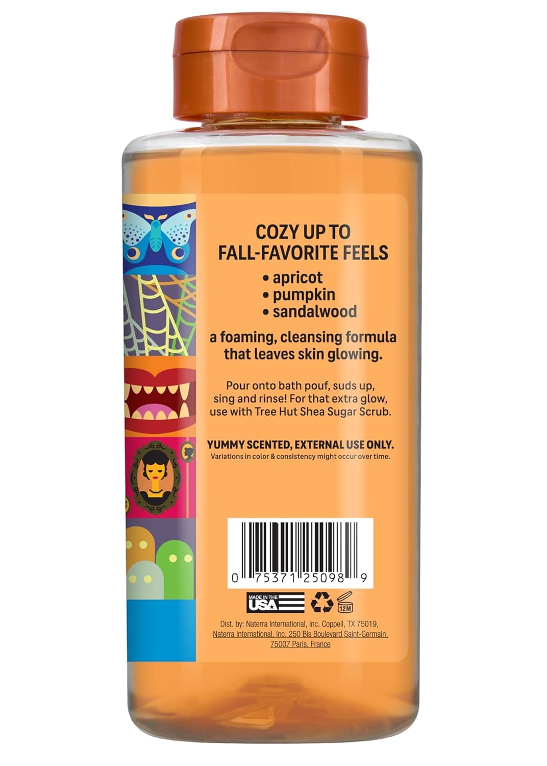 Tree Hut Sweet Punkin Body Wash, Hydrating & Moisturizing Shower Gel w/Shea Butter & Essential Oils, Soft Smooth Glowing Skin, Gentle Cleanser For All Skin Types, Self Care Gifts for Women, 18 Fl Oz