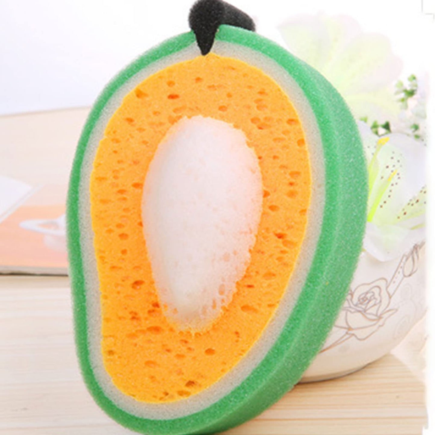 Fruit Shaped Soft Bath Sponge Exfoliate Dead Skin Removal Tool For Adults Children Bathroom