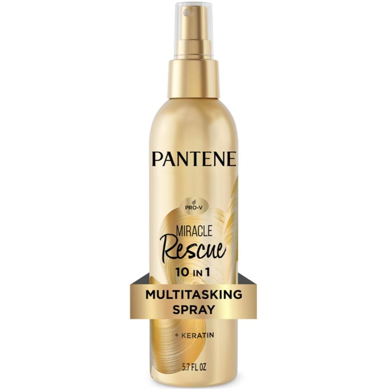 Pantene Miracle Rescue 10-in-1 Multitasking Spray - Heat Protection & Detangling Treatment | 5.7 oz
