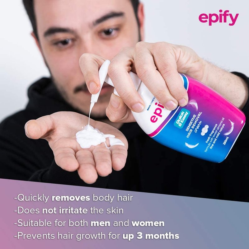 Epify Intimate Hair Removal Cream for Men & Women - Sensitive Area Formula | 8.45 Fl Oz