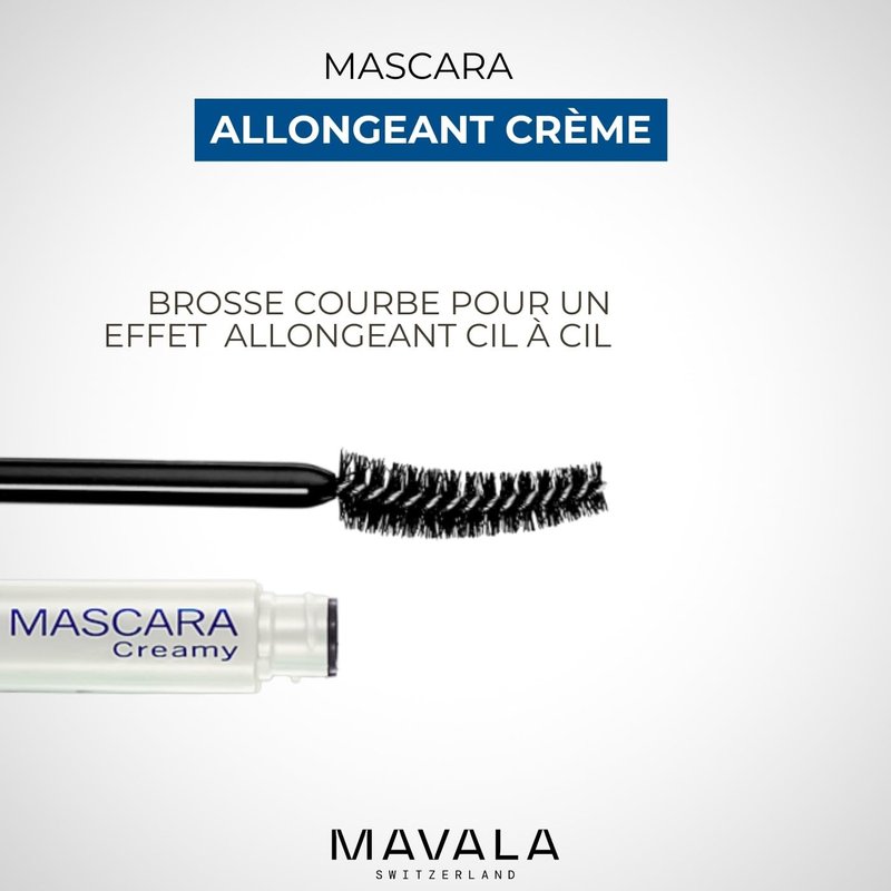 Mavala Mascara Creamy, Black, 0.32 Ounce