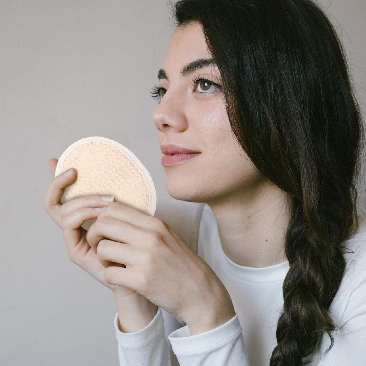 Healifty Disposable Loofah Exfoliating Shower Towel 10-Pack Soft Bath Brush Pads for Home Dorm Spa Body Scrub