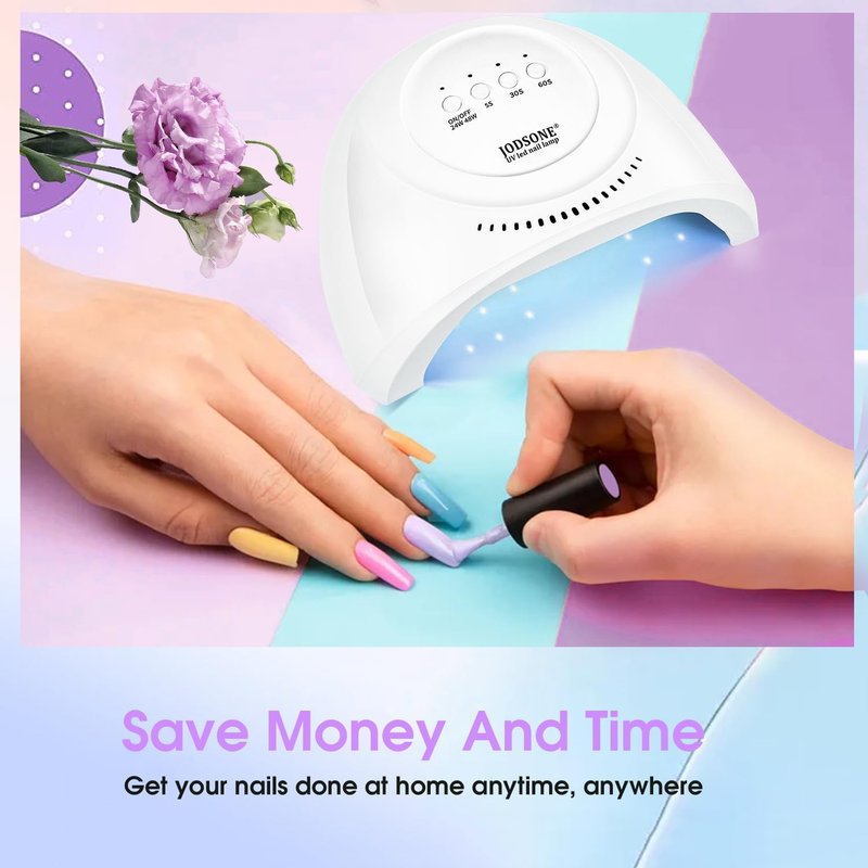 JODSONE UV LED Nail Lamp - 30 Light Beads Nail Dryer with Automatic Sensor & 3 Timers for Gel Polish