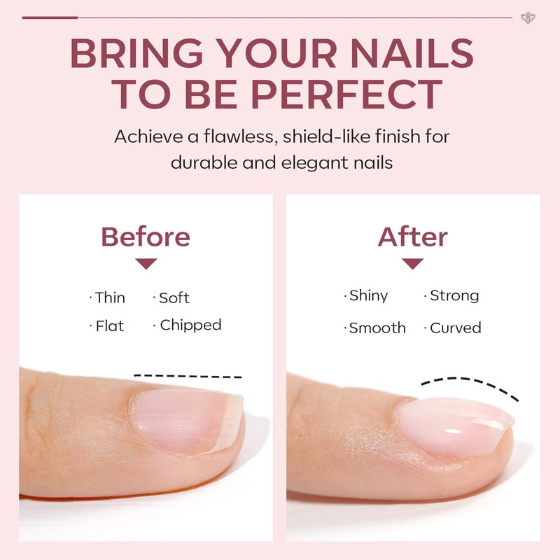 modelones Builder Nail Gel with Gel Top Coat, 8-In-One Cover Nude Builder Acid Free Top Coat for Nail Thickening Apex Building Rubber Color Base Polish Shine Finish, LED Lamp Cured 10ml Home DIY Salon