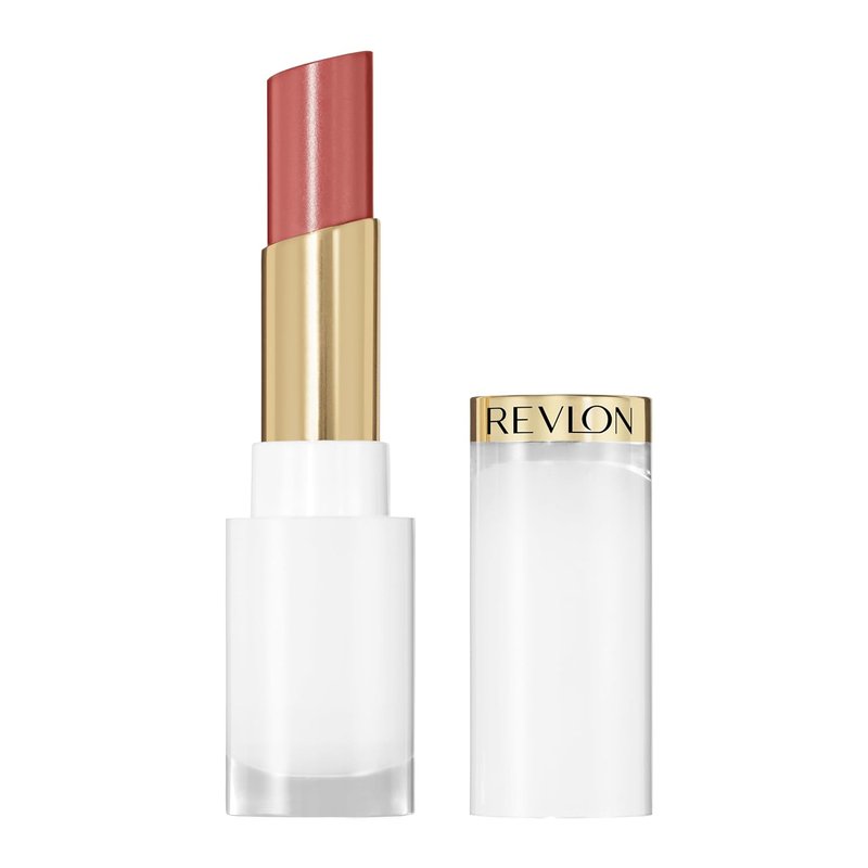 Revlon Super Lustrous Glass Shine Balm - Hydrating Tinted Lip Balm with Hyaluronic Acid | 004 Nude Illuminator, 0.11 oz