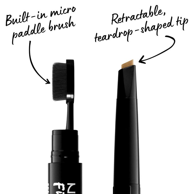 NYX Fill & Fluff Eyebrow Pomade Pencil - Blonde Color for Defined Brows