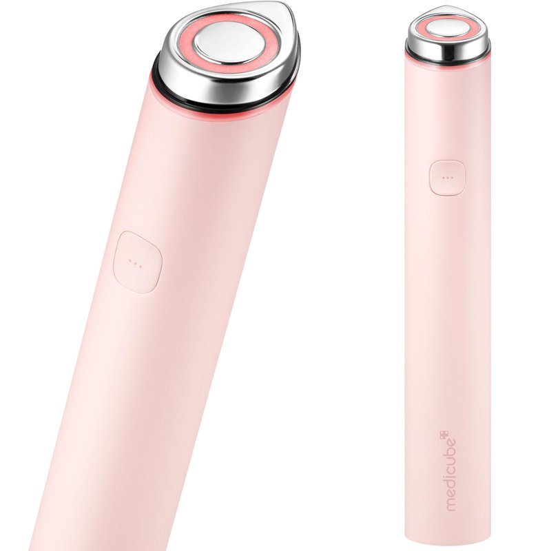 medicube Mini Booster Pro Plus | Facial Device for Radiant, Calming, and Bouncy-Looking Skin | Red, Blue, Purple 3-Mode | Portable Korean Skincare Device, At Home Care | Pink