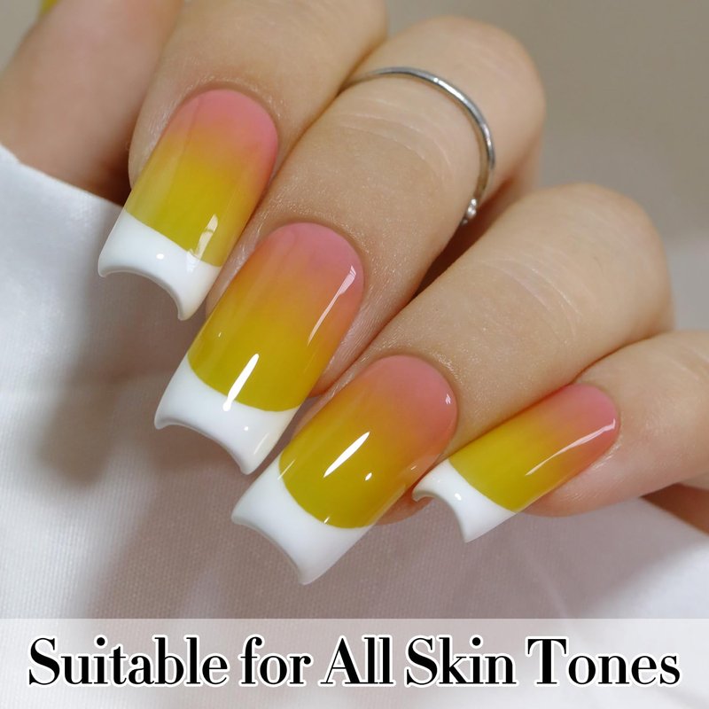 Double Rhythm 15ML Gel Polish Pure Sheer Same Color Same Bottle Soak Off Gel Polish Art Manicure Salon DIY at Home Gifts for Girls Women (Avocado Green-A1461)