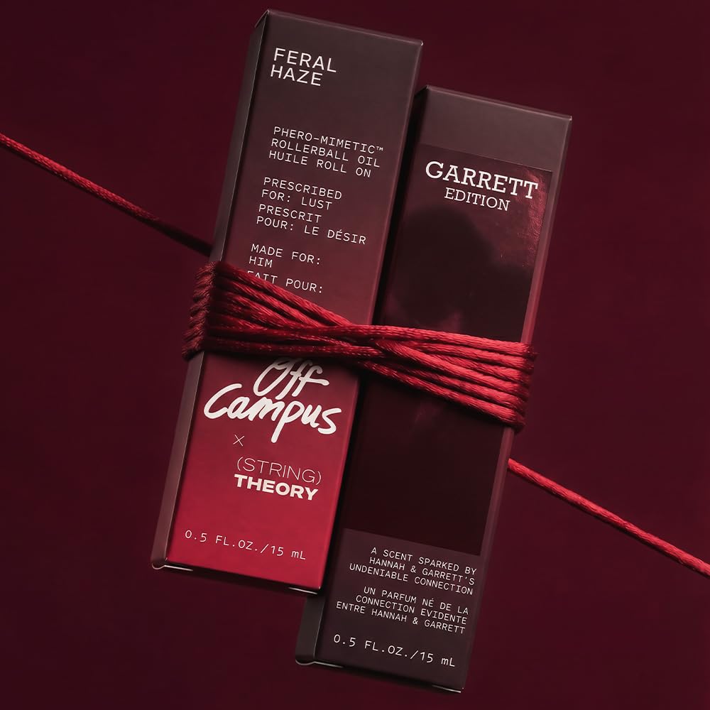 STRING THEORY | Garrett Men's Pheromone Roll-On Cologne - Spicy Vanilla & Smoky Musk - Lasts 3 Hours