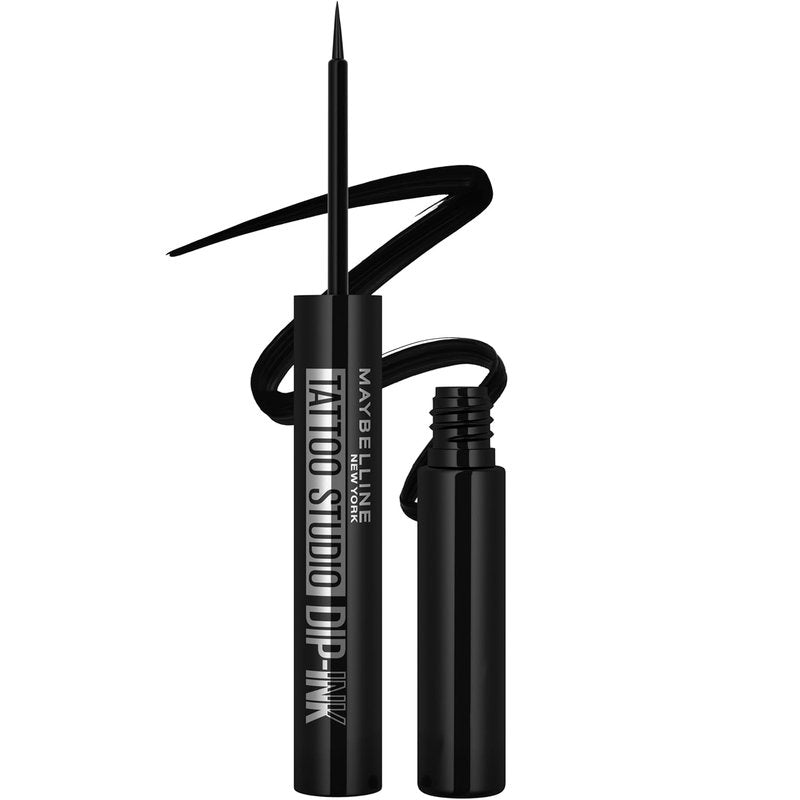 Maybelline Tattoo Studio Liquid Eyeliner - Waterproof, 24-Hour Wear, Black Track | 1 Count