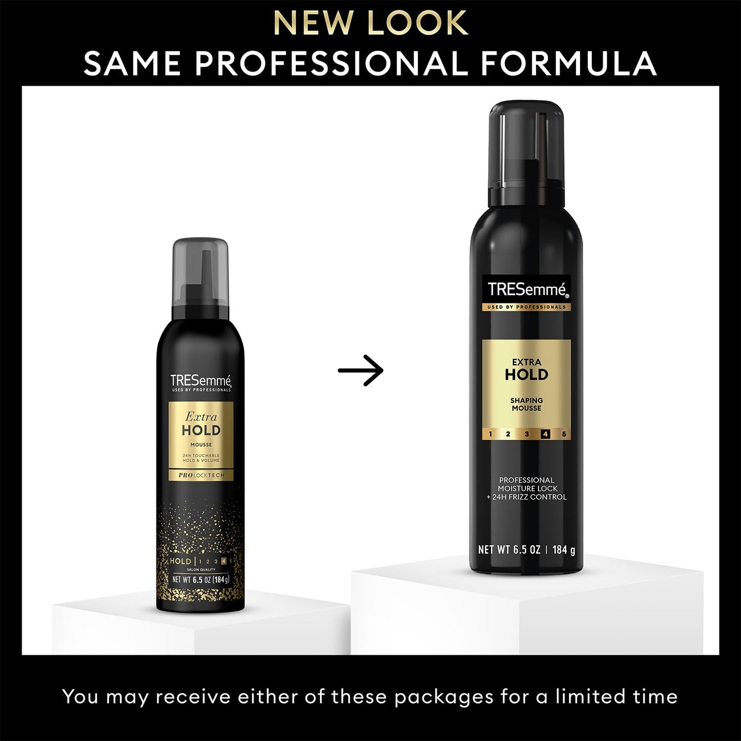 TRESemmé Extra Hold Hairspray & Shaping Mousse Bundle – 24H Touchable Hold & Volume + Frizz Control