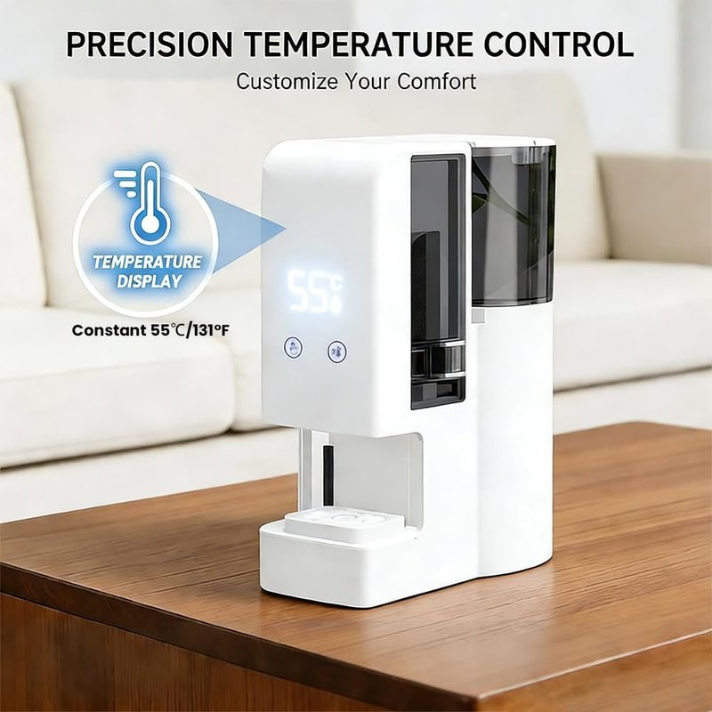 Hot Face Towel Heater Machine, Automatic Disposable Towel Warmer with Steam, 5-Second Heating, 55°C Constant Temperature, Portable Face Towel Steamer