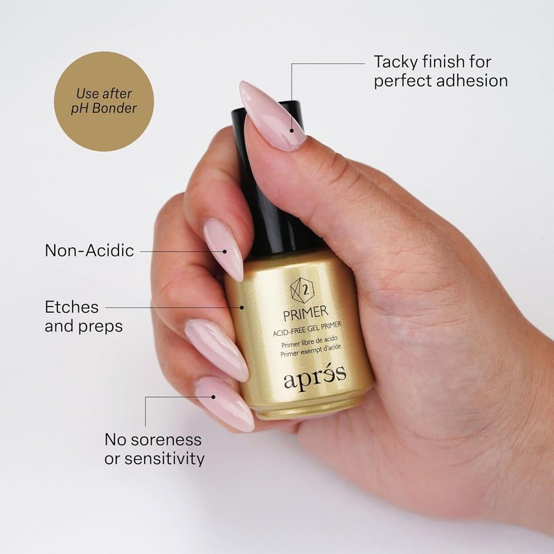 Non-Acidic Gel Primer - APRÉS Gel-X Nail Adhesion Primer for Enhanced Performance | 15 ml