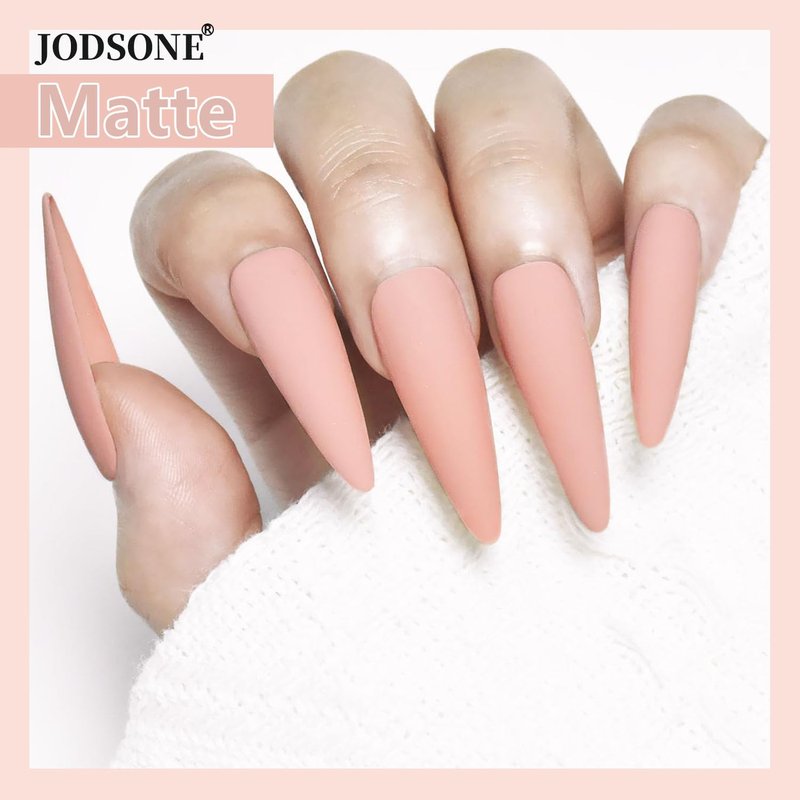 JODSONE Gel Nail Polish 16.5ml Light Nude Gel Polish Nail Soak Off U V LED Nail Lamp Art Manicure Salon DIY Home Gift for Women Girls