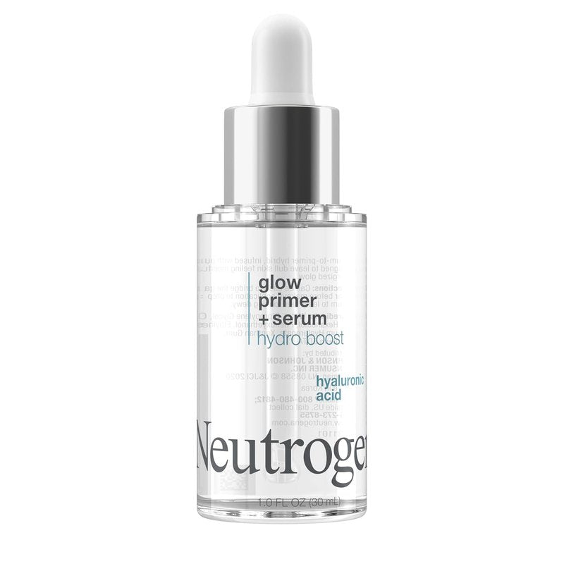 Neutrogena Hydro Boost Glow Booster Primer - Hydrating Serum-to-Primer Hybrid with Hyaluronic Acid | 1.0 fl. oz