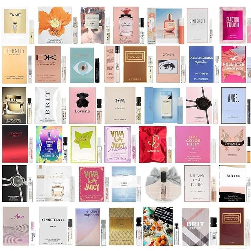 Designer Cologne Sample Vials Set for Women - 10 Premium Scents | Travel-Friendly Perfume Sprays