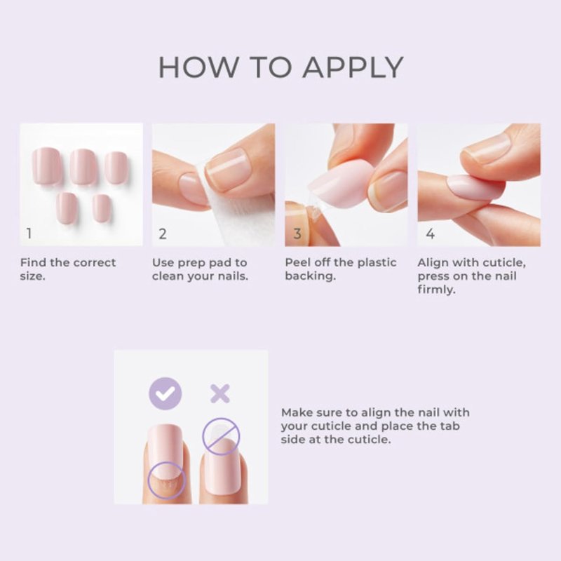 Kiss Impress No Glue Mani Press-On Nails - Point Pink Short Squoval | 30 Nails, Prep Pad & More