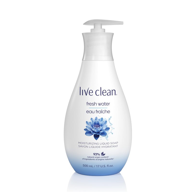 Live Clean Liquid Hand Soap, Fresh Water, 17 Oz (Packaging May Vary)