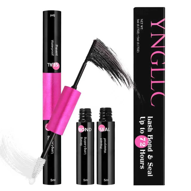 Lash Cluster Glue - Waterproof Bond & Seal for 72-Hour Hold | 2-in-1 Long-Lasting Formula - 5ml + 5ml