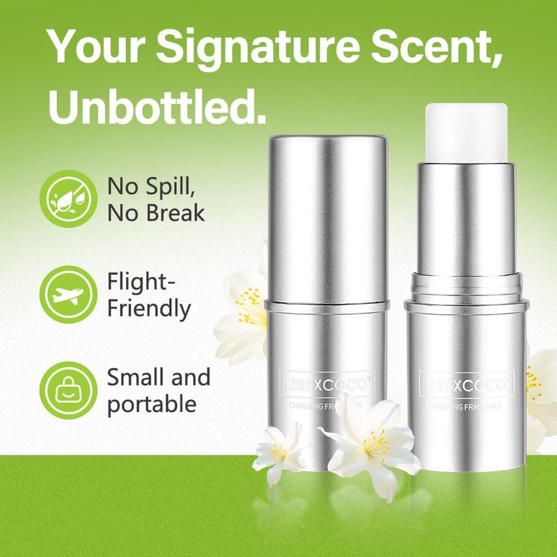 Ethereal Bloom Solid Perfume Balm - Floral Scent, Travel-Friendly & Vegan - Pack of 2 (Reverse Paris & Miss Coco)
