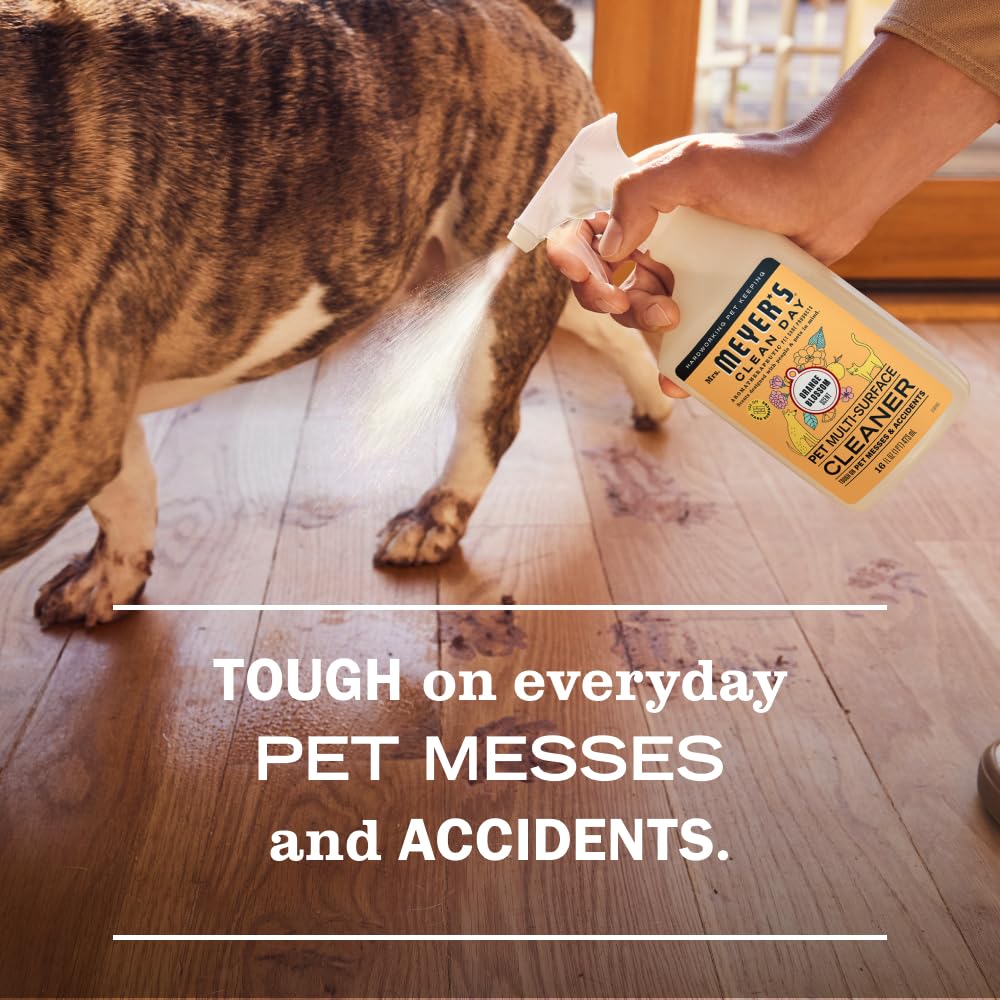 Mrs. MEYER'S CLEAN DAY Pet Multi-Surface Cleaner, Orange Blossom Scent, 16oz