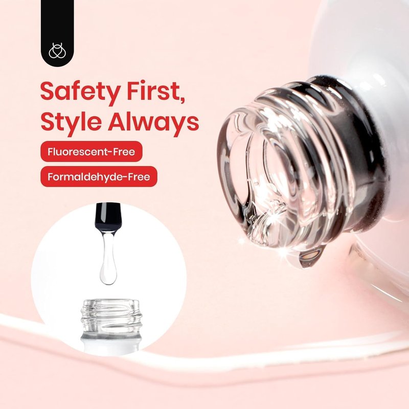 Beetles Extra Glossy Gel Top Coat - 15ml Clear Glossy No Wipe Top Coat Gel Nail Polish High Shine Long Lasting Nail Surface Protection Manicure Summer Nail Gifts for Women