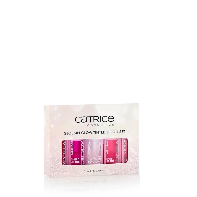 Catrice Glossin' Glow Lip Oil Gift Set - Five High-Shine, Moisturizing Lip Stains | Vegan & Cruelty-Free