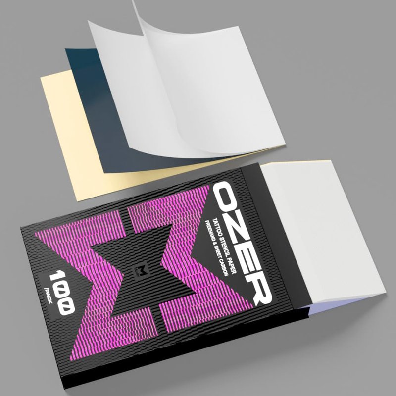 OZER Tattoo Transfer Paper A4 Size Thermal Copier Template Paper x 100 Sheets