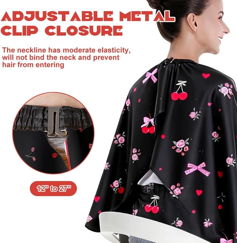 Hair Cutting Cape for Adults - Reusable Salon Cape for Women | Large Size for Home Use