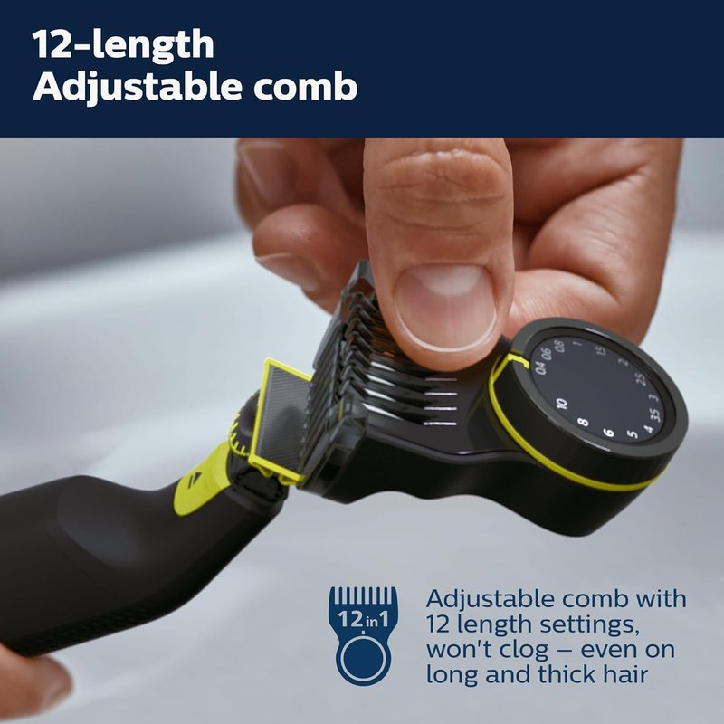 Philips OneBlade 360 Pro Hybrid Electric Trimmer, Black, QP6531/15