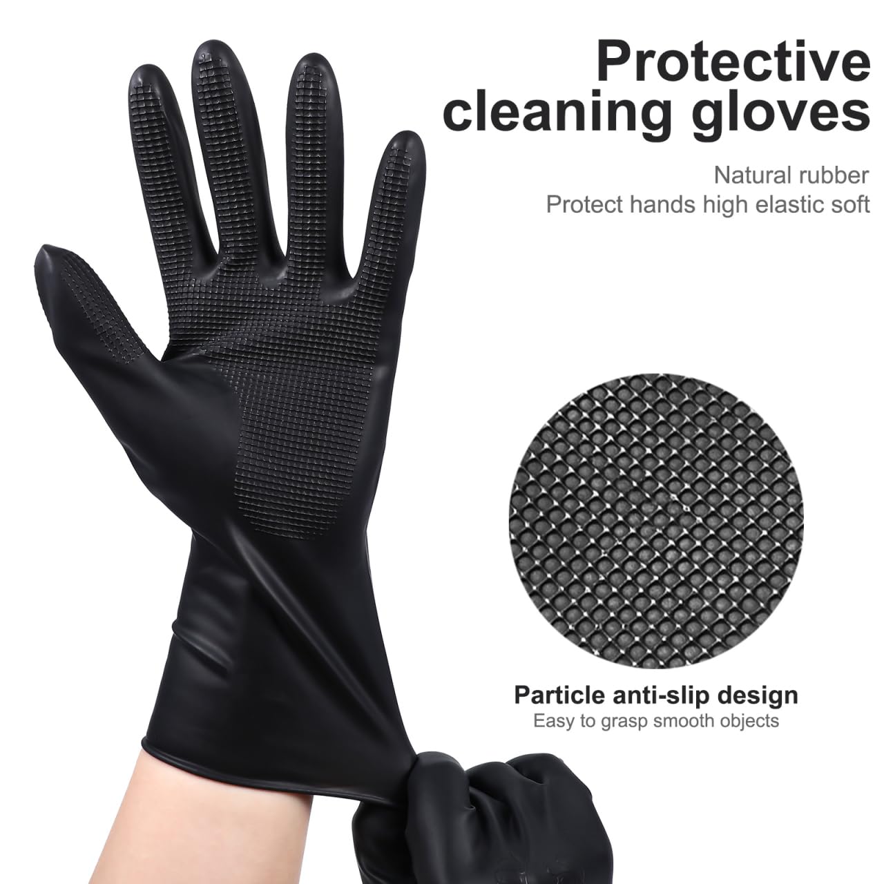 Uonlytech Hair Styling Accessories 3 Pairs Salon Hair Dye Gloves Black Hair Coloring Gloves Reusable Gloves for Hair for Home and Salon Hair Dyeing Mens Shampoo