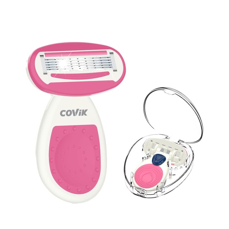 Mini Razors for Women - 5-Blade Travel Razor in Pink | Compact & Convenient