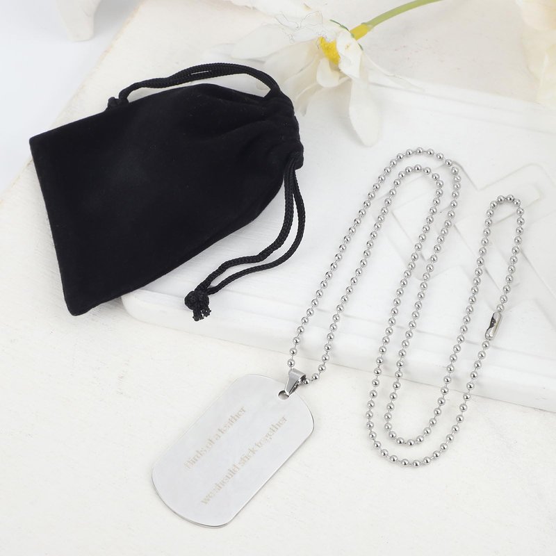 Mikovivi Birds of a Feather Necklace, Stainless Steel Singer Album Inspired Merch with Flannel Trendy Pendant Necklace Jewelry Gifts for Concert Fans