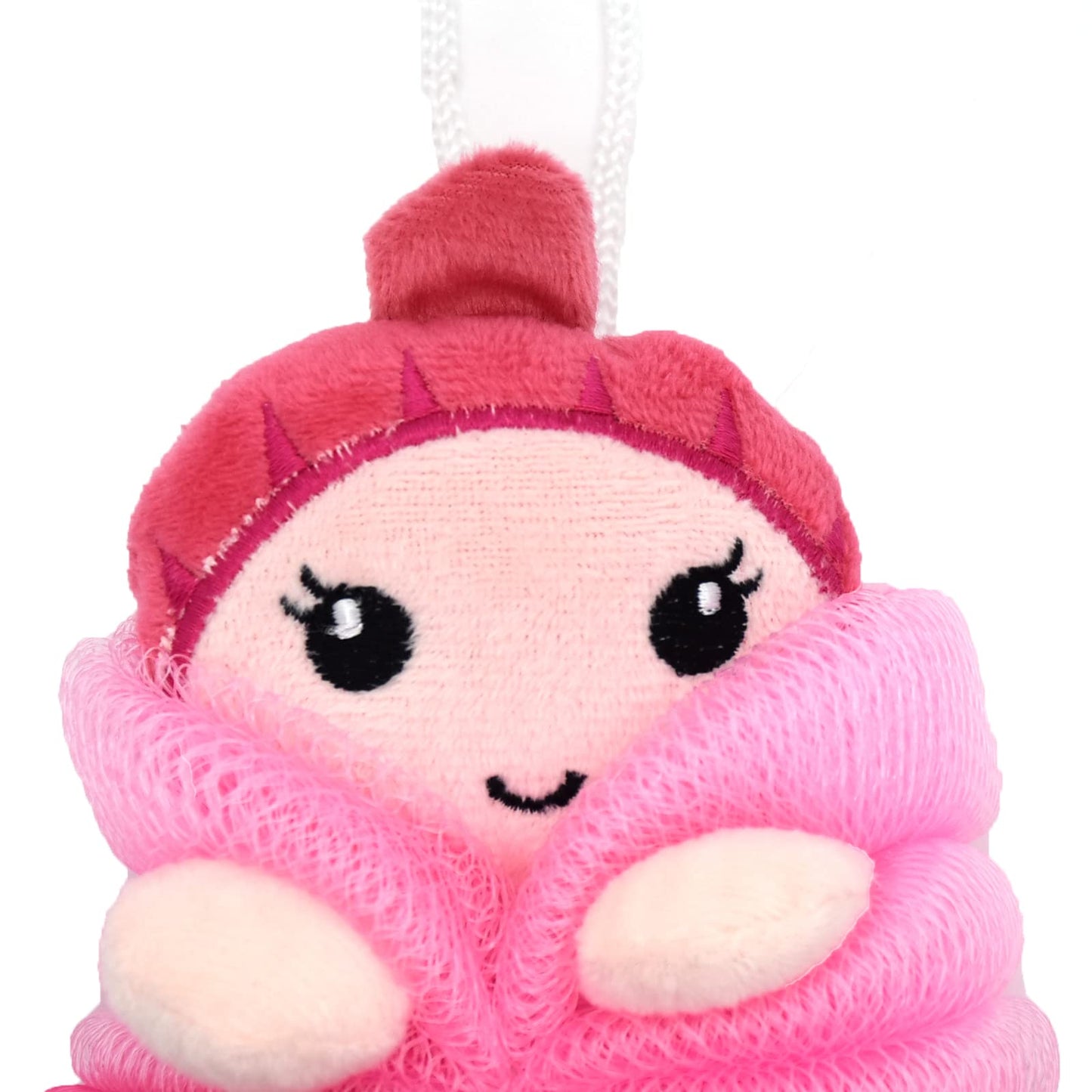 Cute Animal Bath Loofahs Sponge Pouf Mesh Body Scrubber Shower Exfoliating for Women Kids Girls Boys
