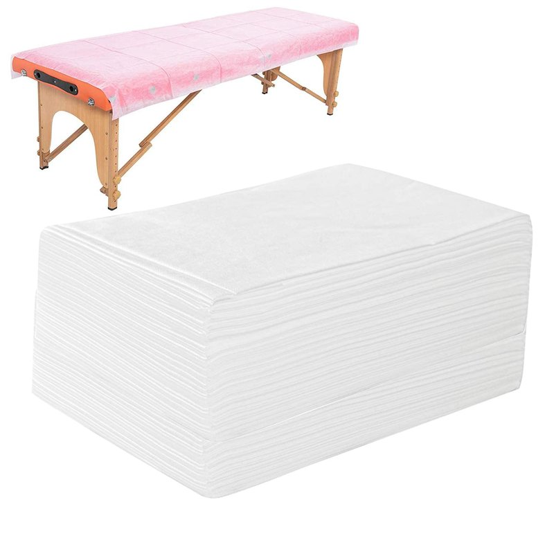 Disposable Massage Table Sheets - 30PCS Breathable Non-Woven Fabric | 31" x 70" White Covers