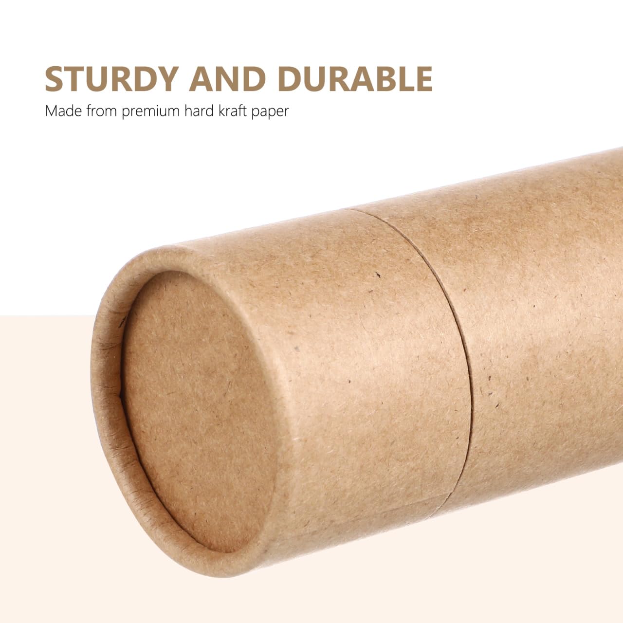 Hemoton Kraft Paper Cylinder Gift Boxes 30-Pack 4.48X6.02X2.00In Eco-Friendly Paper Packaging for Essential Oil Bottles Tea Storage and Small Craft Items