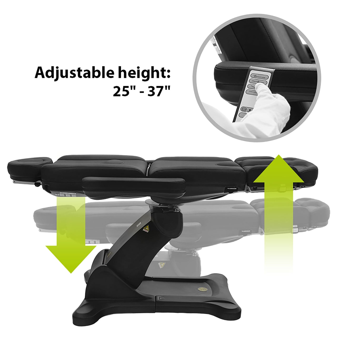 SKINACT Malibu Electric Medical Spa Treatment Table Black