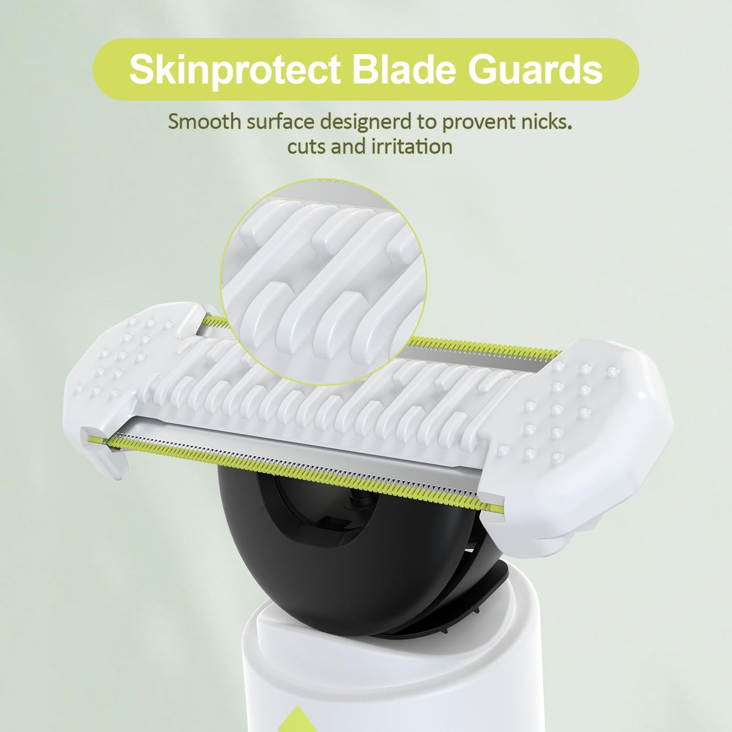 Skin Protect Replacement Guards for p-hilip norelco O-Blade, 3 Pack Unisex Intimate Pubic & Personal Body Groomer & Trimmer Protect Guards with Extra Skin Protection (BLADE NOT INCLUDED)