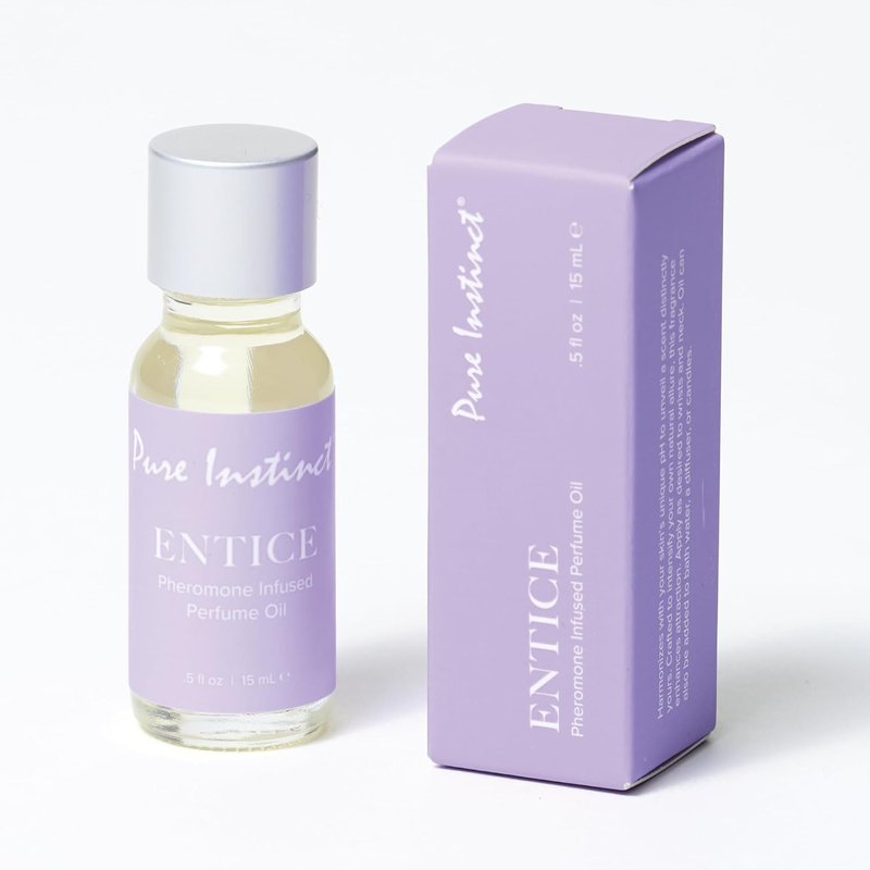 Pure Instinct | Entice Pheromone Infused Oil for Women - Long-Lasting Essential Oil Fragrance, 0.5 fl oz