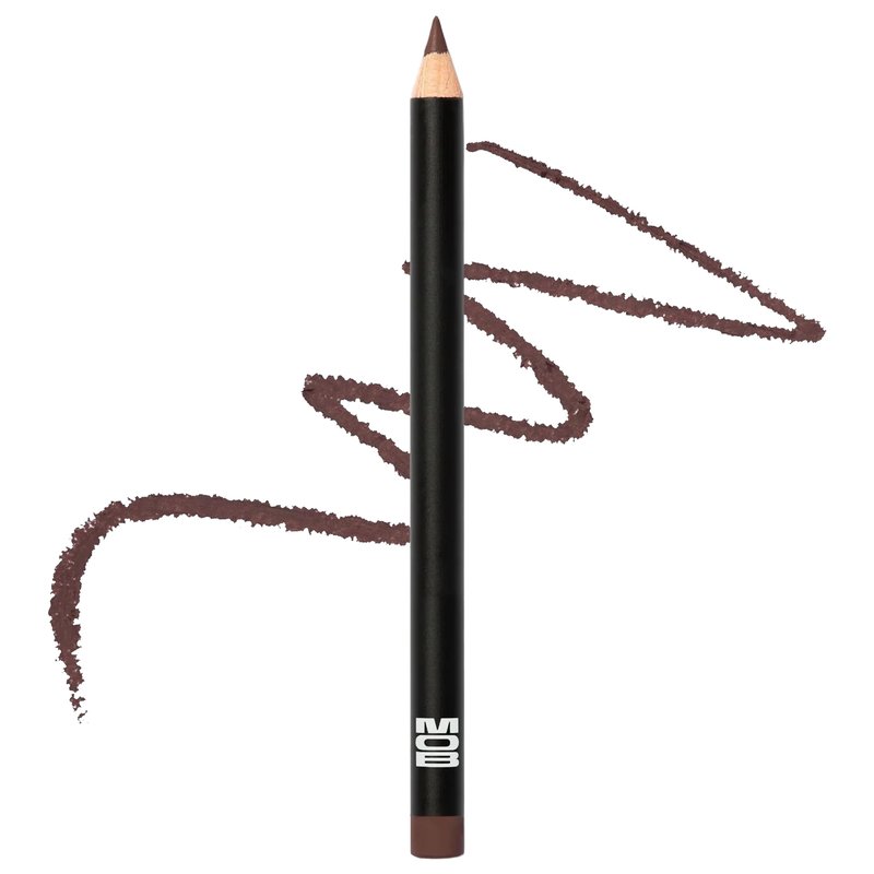 MOB Beauty Smooth Precision Waterproof Lip Liner, M147 Chocolate Port, 100% Natural Formula Long-Wearing Lip Pencil, Brown Lip Liner, Plastic-Free, Vegan, Cruelty Free
